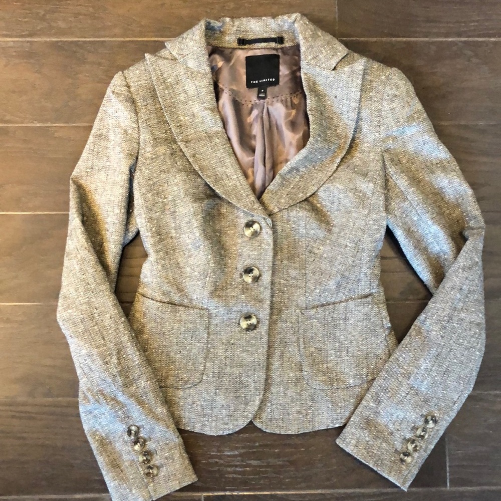 Brown tweed suit jacket!